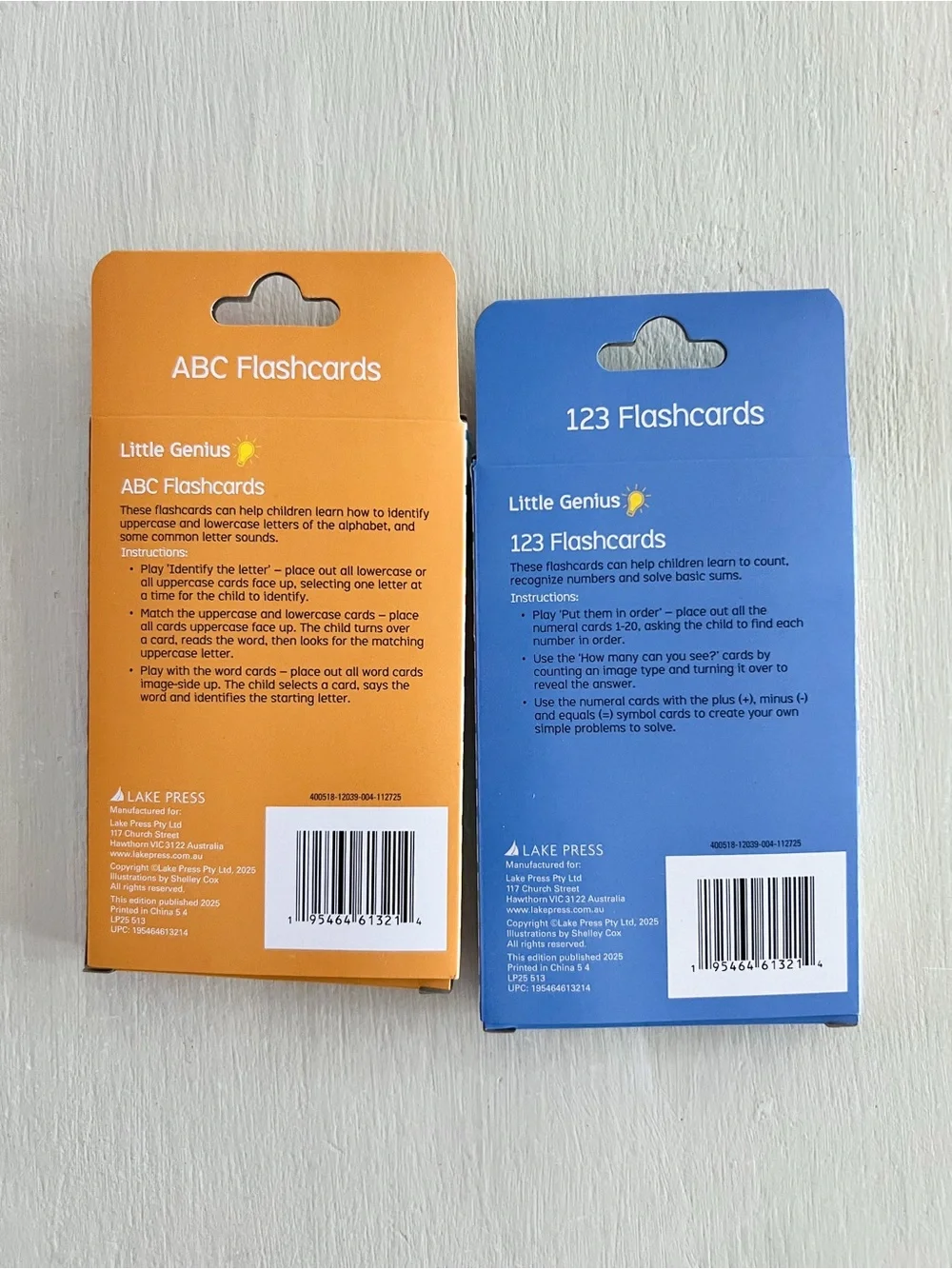 Little Genius ABC & 123 Flashcards Preschool Learning Bundle Ages 3+